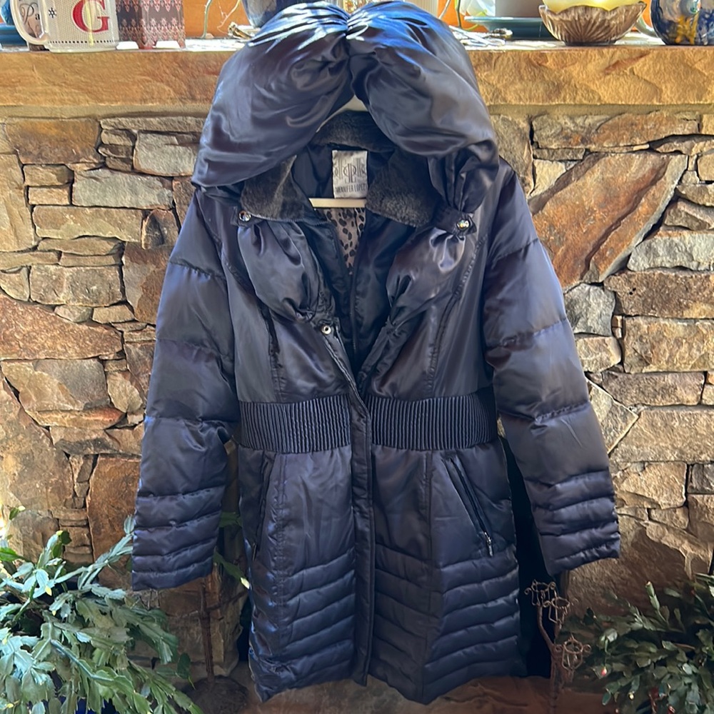 Women's Blue Puffer Coat